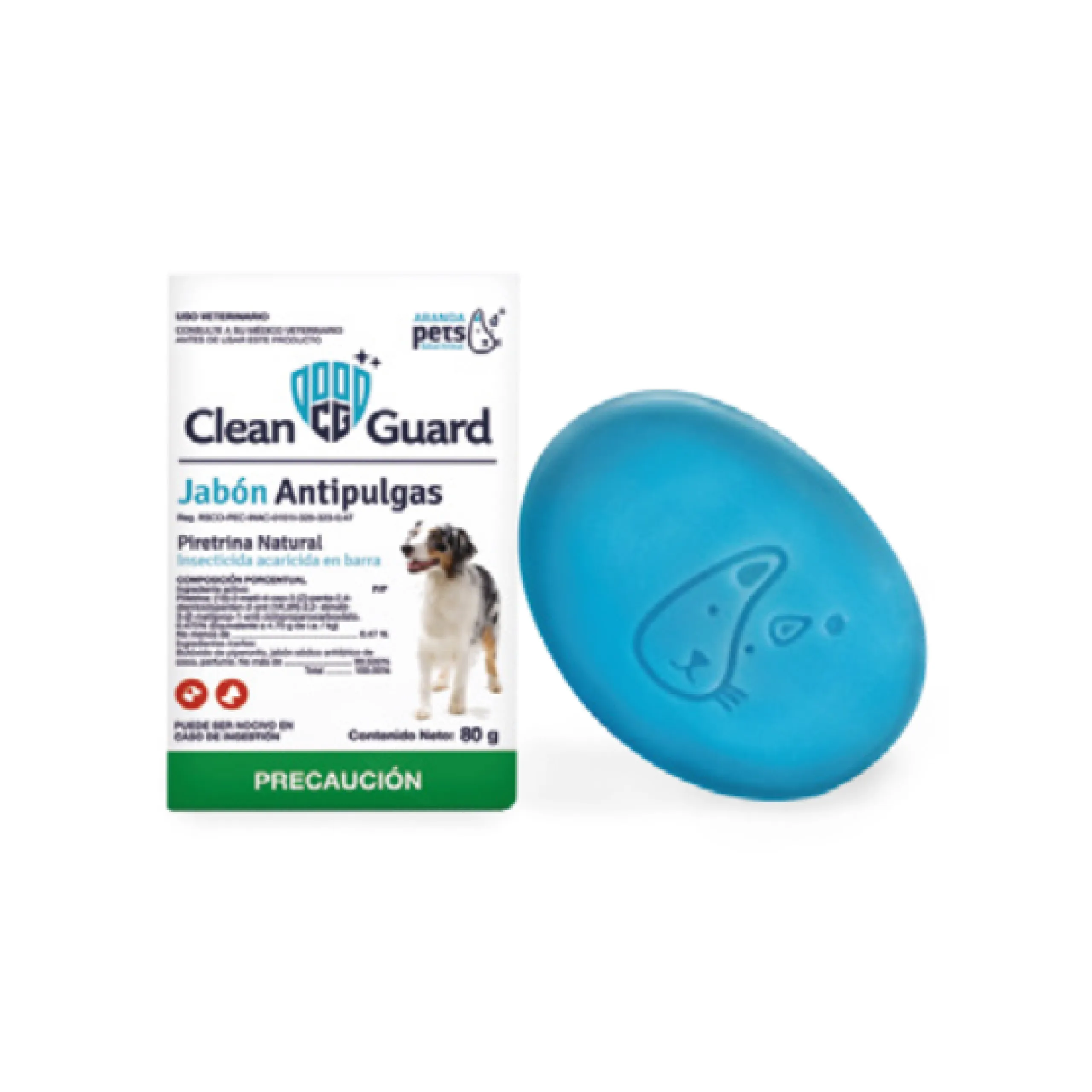 Jabón Antipulgas Insecticida-acaricida en barra 80 g