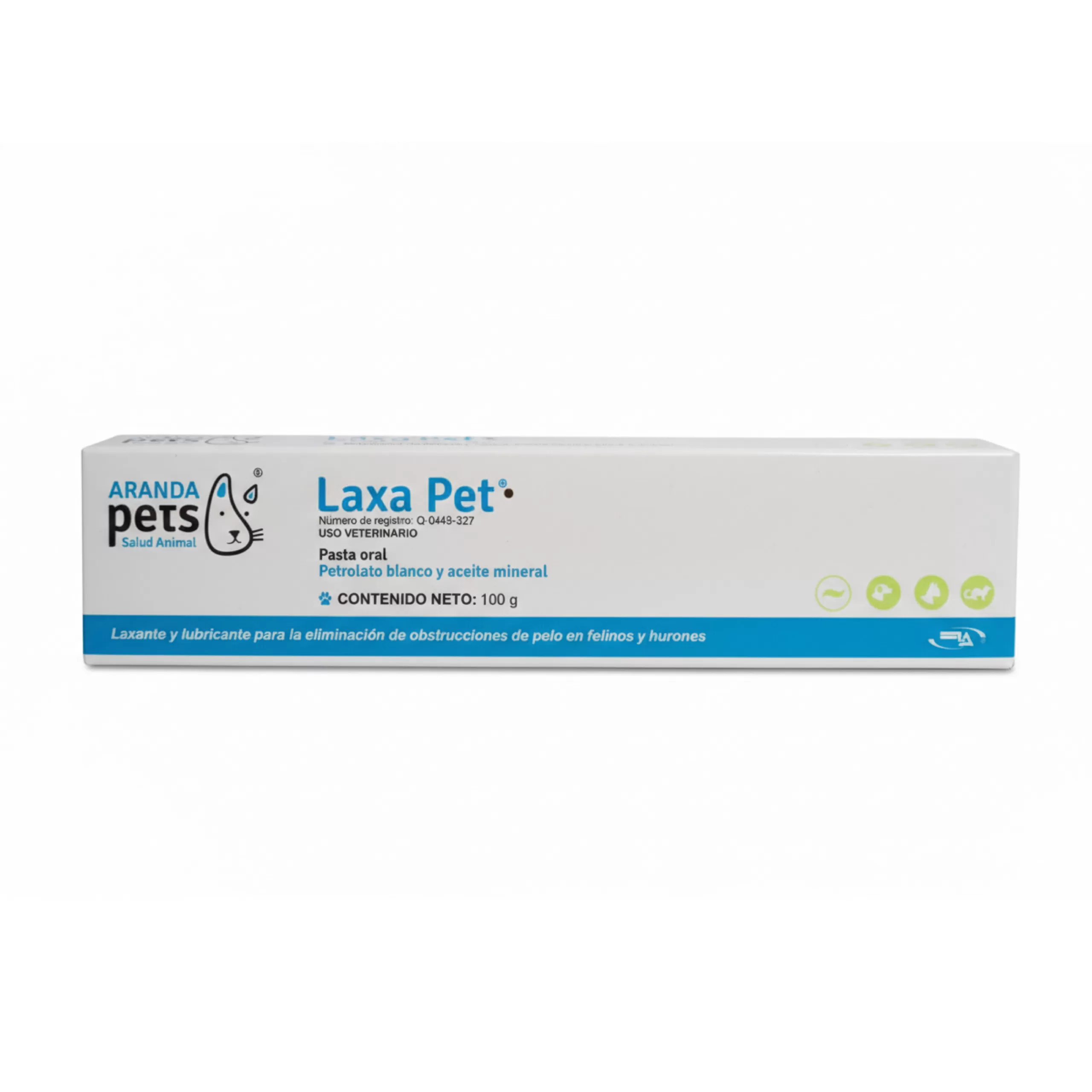 Laxa Pet - Pasta oral Petrolato blanco y aceite mineral 100g