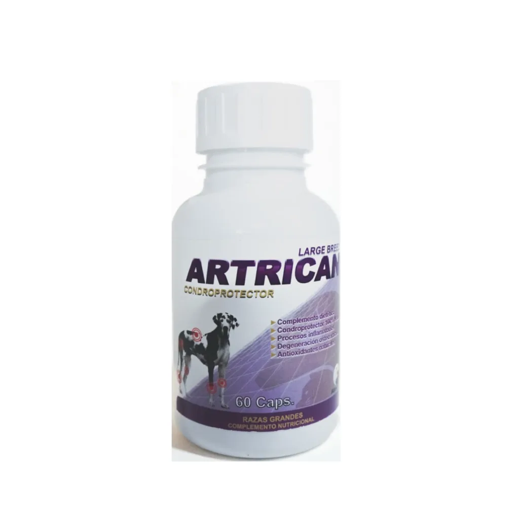 Artrican Condroprotector Razas Grandes 60 Cápsulas | Suplemento Articular para Perros
