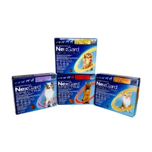 NexGard Spectra para Perros | Antipulgas, Garrapatas y Desparasitante Interno - 3 Tabletas