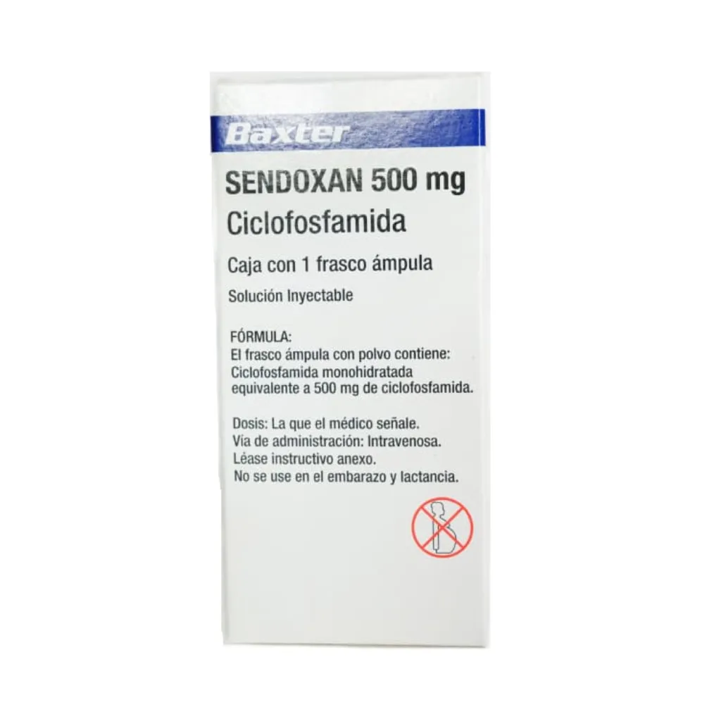 SENDOXAN 500 mg Ciclofosfamida Baxter - Frasco Ámpula Inyectable