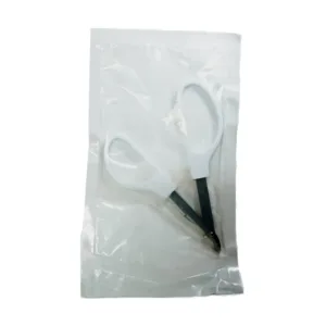 Tijeras para Uñas de Bebé Seguras | Mango Blanco Ergonómico y Punta Redondeada