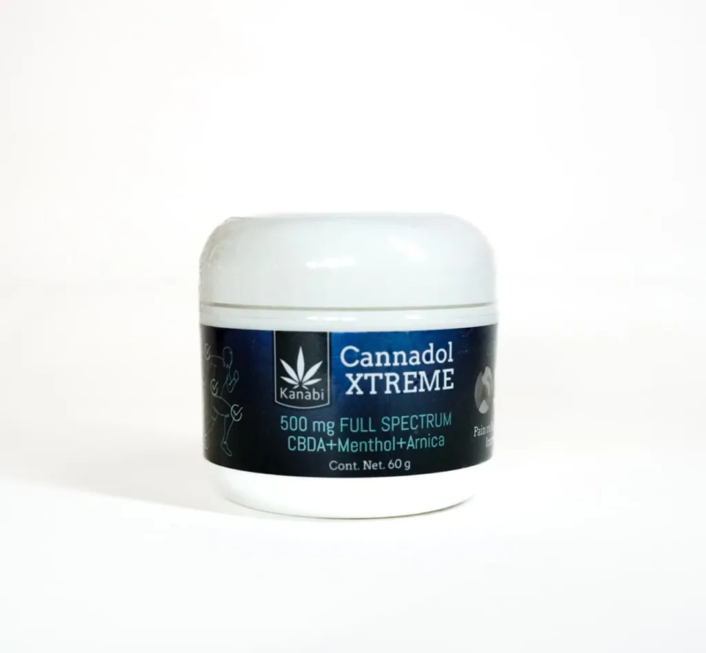 Cannadol Xtreme 500 mg | Ungüento CBD Full Spectrum + CBDA, Mentol y Árnica 60g