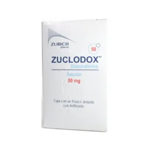 Zuclodox 50 mg Doxorubicina | Solución Inyectable Liofilizada Zurich Pharma