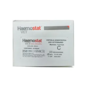 Esponja Hemostática Haemostat VET 1x1x1cm Caja con 16 Piezas
